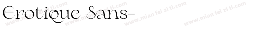 Erotique Sans字体转换